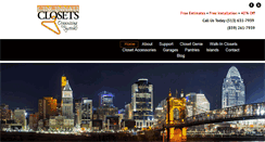 Desktop Screenshot of cincinnaticlosets.com